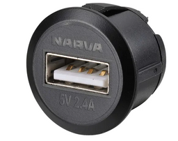 HEAVY-DUTY MINI FLUSH MOUNT USB SOCKET (1) - 81100BL