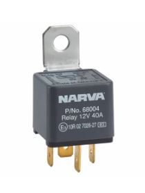 12V 40A NORMALLY OPEN 4 PIN RELAY W RESISTOR (1) - 68004BL
