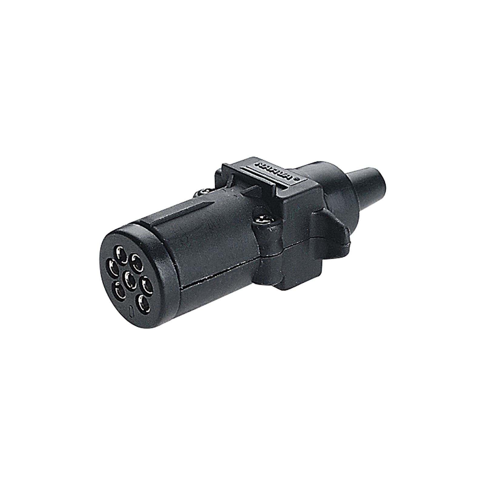 7PIN SML RND PLAS PLUG BL (1) - 82121BL