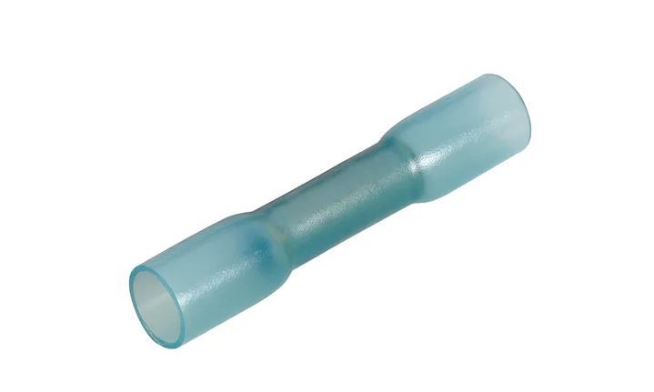 6.3 X 0.8MM ADHESIVE LINED MALE BLADE TERMINL BLUE - 56352