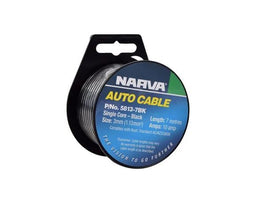 10A 3MM BLACK SINGLE CORE CABLE (7M) - 5813-7BK