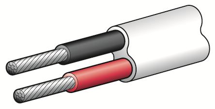 15A 4MM TWIN CORE SHEATHED CABLE (30M) RED/BLACK - 5824-30TW
