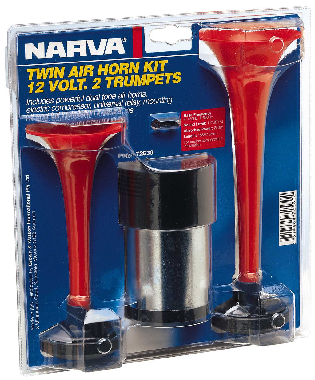 12 VOLT TWIN AIR HORN KIT - 72530