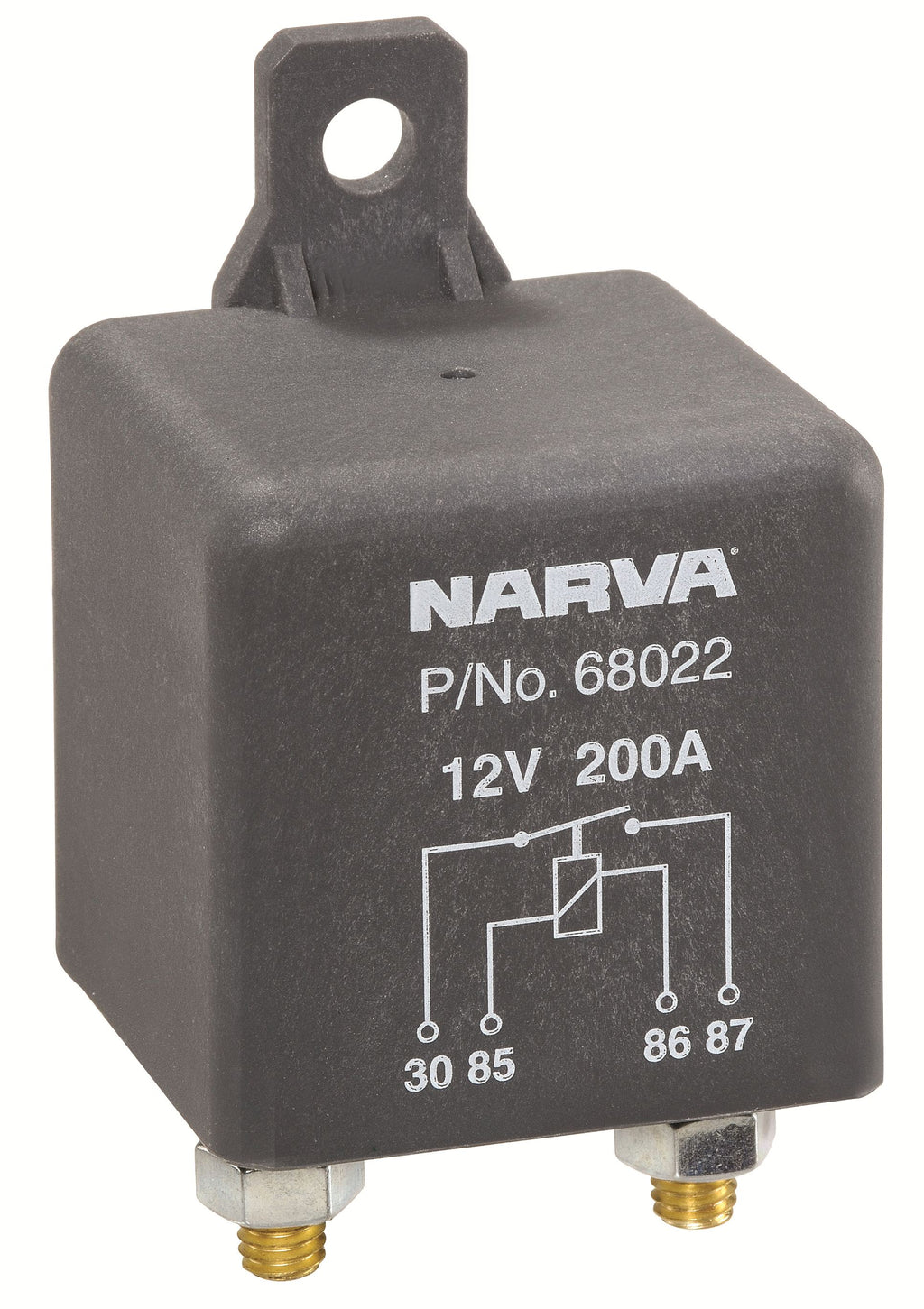 12V 200A NORMALLY OPEN 4 PIN HEAVY DUTY RELAY - 68022