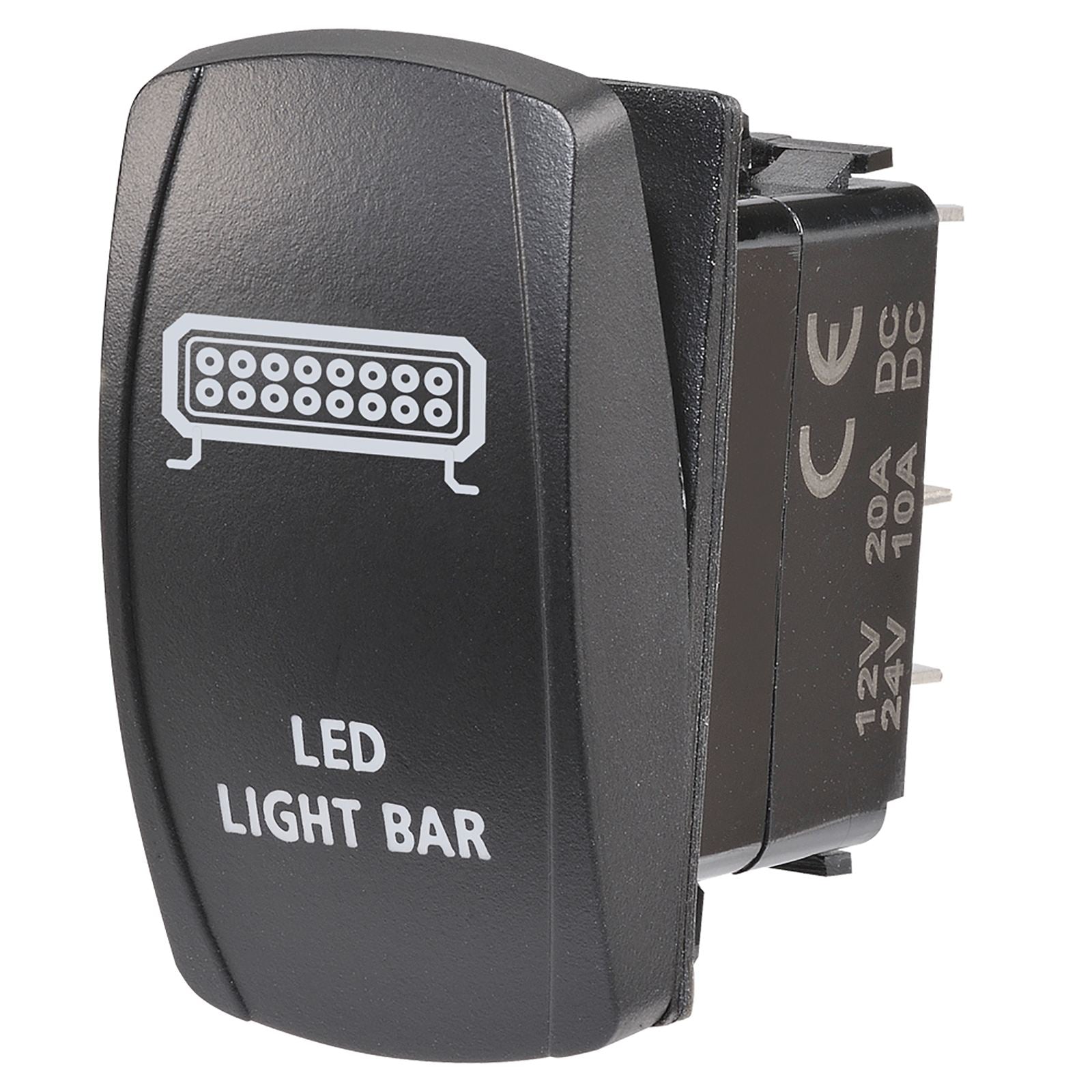 12/24V OFF/ON LED ILLUMINATED SEALED ROCKER SWITCH - 63224BL