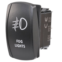 12/24V OFF/ON LED ILLUMINATED SEALED ROCKER SWITCH - 63222BL