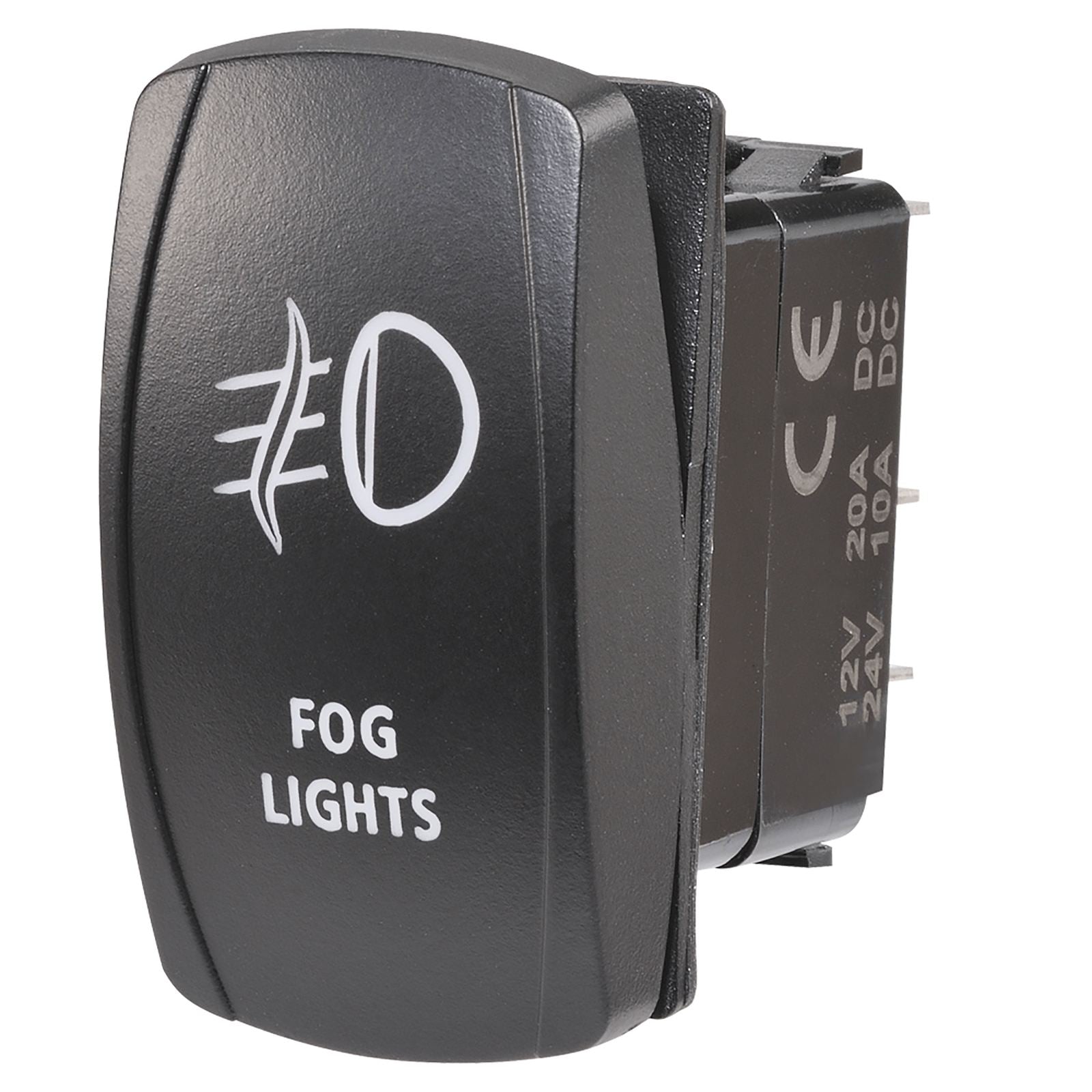 12/24V OFF/ON LED ILLUMINATED SEALED ROCKER SWITCH - 63222BL