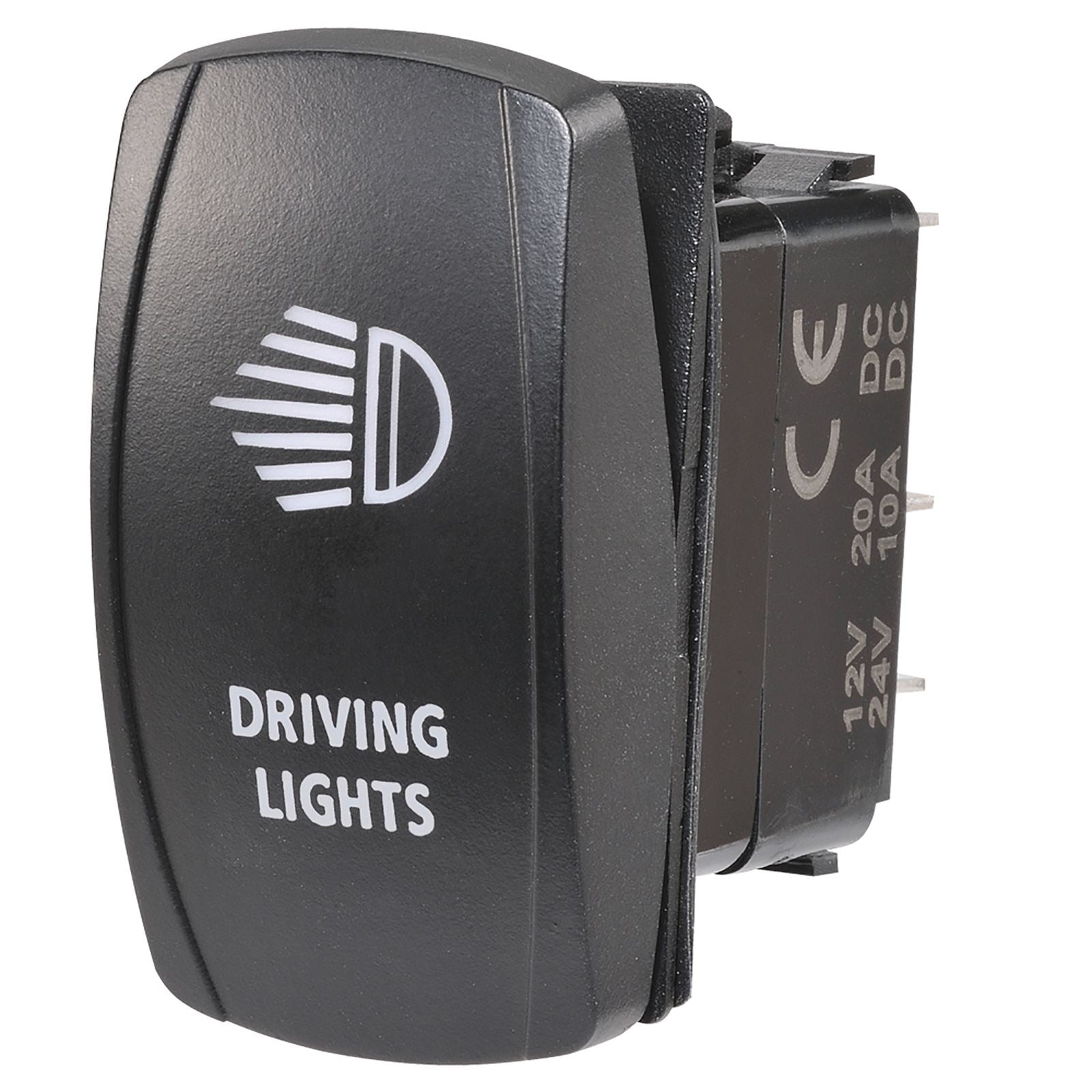 12/24V OFF/ON LED ILLUMINATED SEALED ROCKER SWITCH - 63220BL