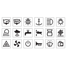 RV AND MARINE STICKER SET - 50 STICKERS - 63178BL