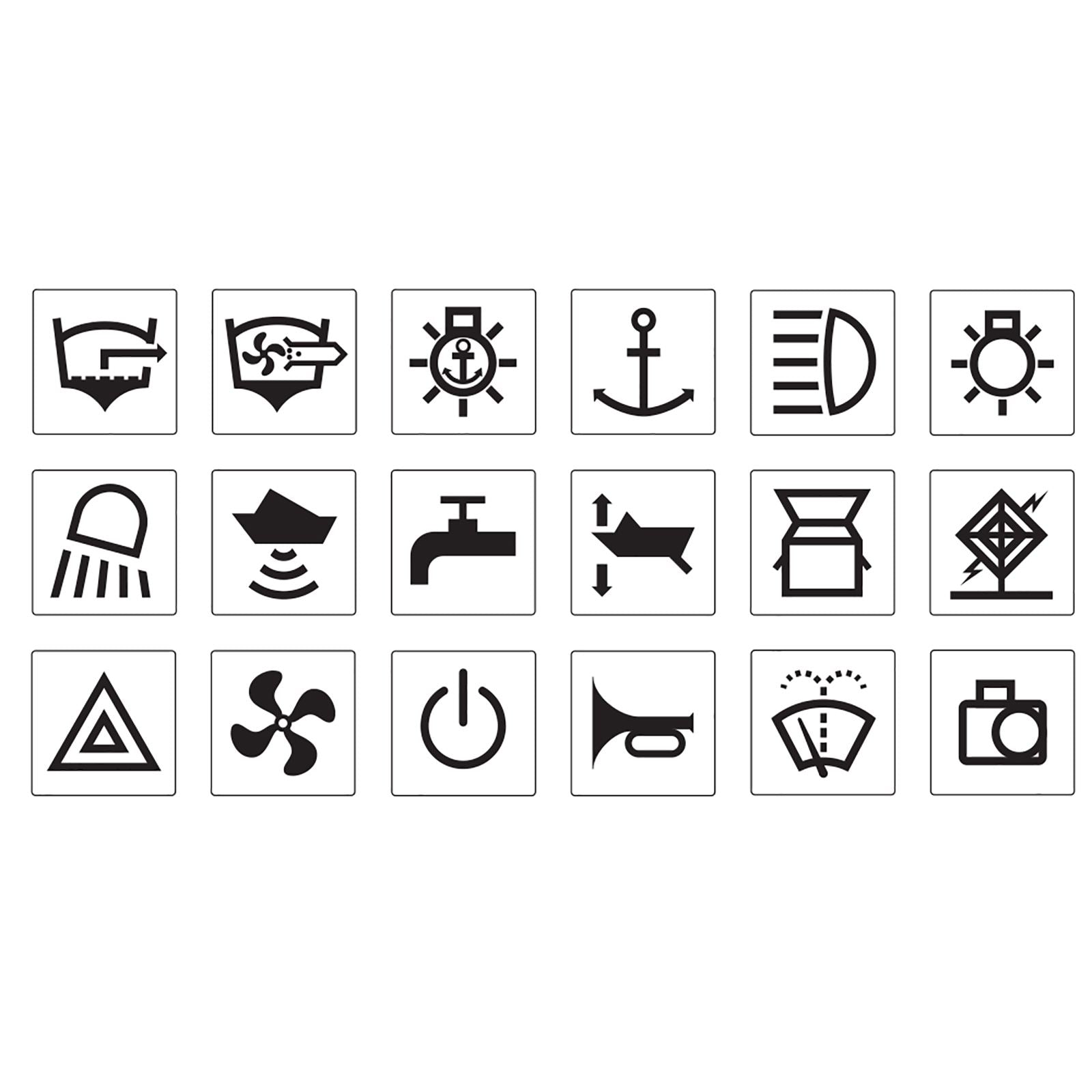 RV AND MARINE STICKER SET - 50 STICKERS - 63178BL