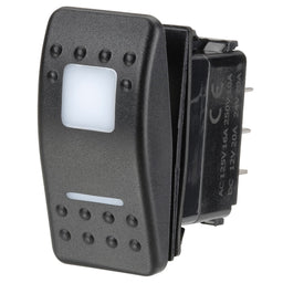 12/24V ON/OFF/ON LED ILLUMIN SEALED ROCKER SWITCH - 63168BL