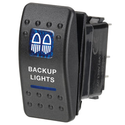 12V ILLUMINAT OFF/ON SEALED ROCKER SWITCH W SYMBOL - 63142BL