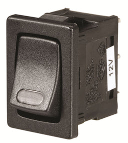 OFF/ON MICRO ROCKER SWITCH WITH RED LED - 62061BL