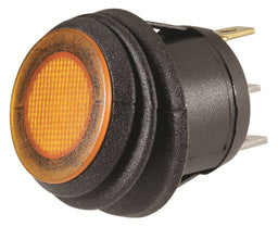 OFF/ON ROCKER SWITCH W WTRPROOF NEOPRENE BOOT+ LED - 62036BL