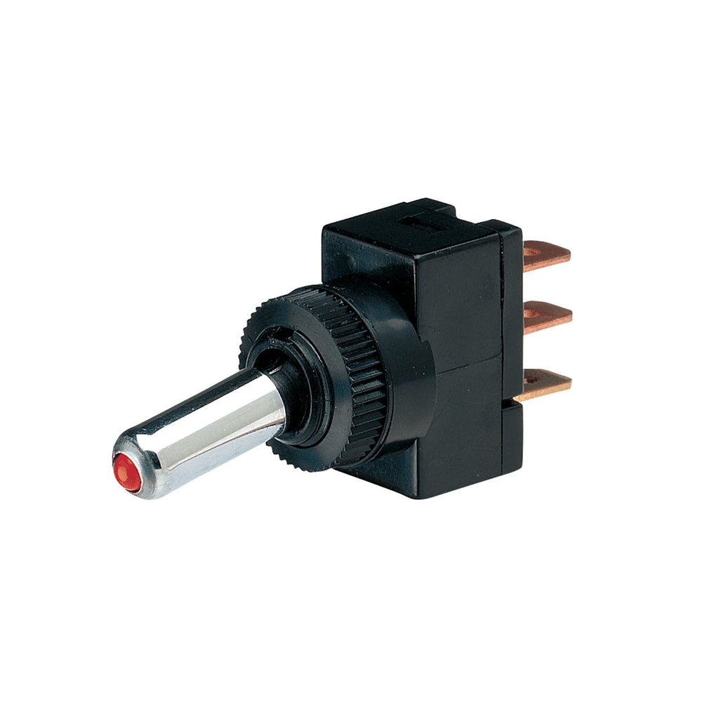 OFF/ON TOGGLE SWITCH WITH RED LED - 60049BL