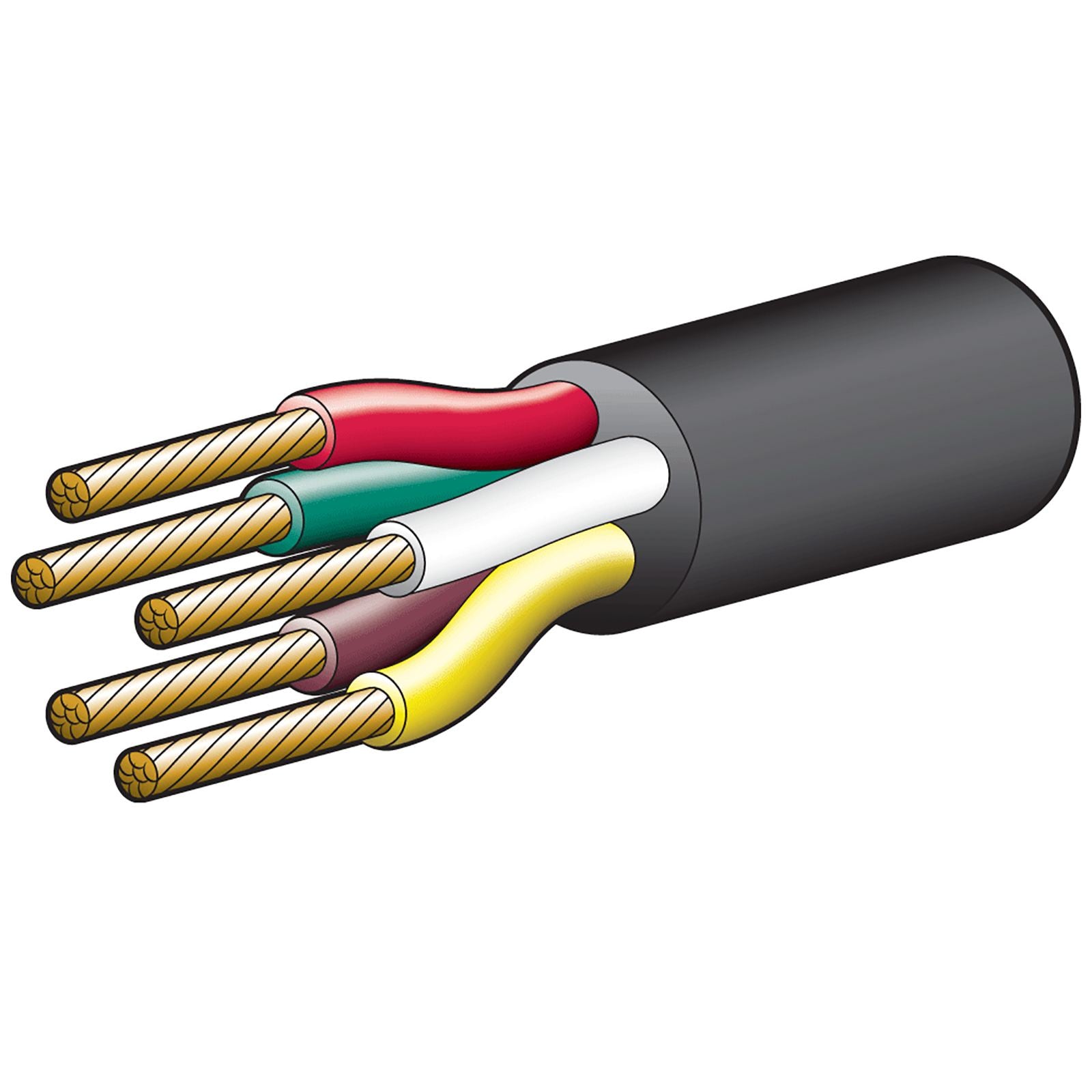 5A 2.5MM 5 CORE TRAILER CABLE (100M) - 5852-100TC