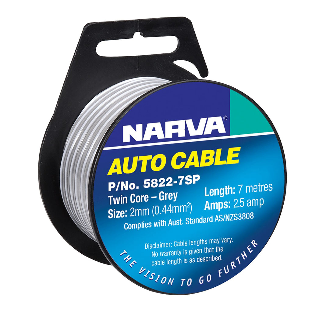 2.5A 2MM TWIN CORE SPEAKER CABLE (7M) - 5822-7SP