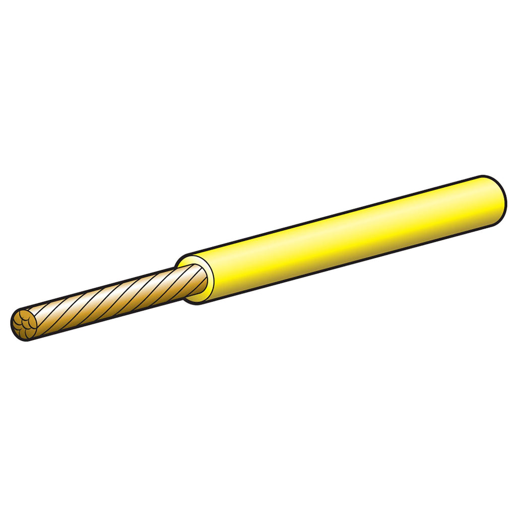 10A 3MM YELLOW SINGLE CORE CABLE (30M) - 5813-30YW