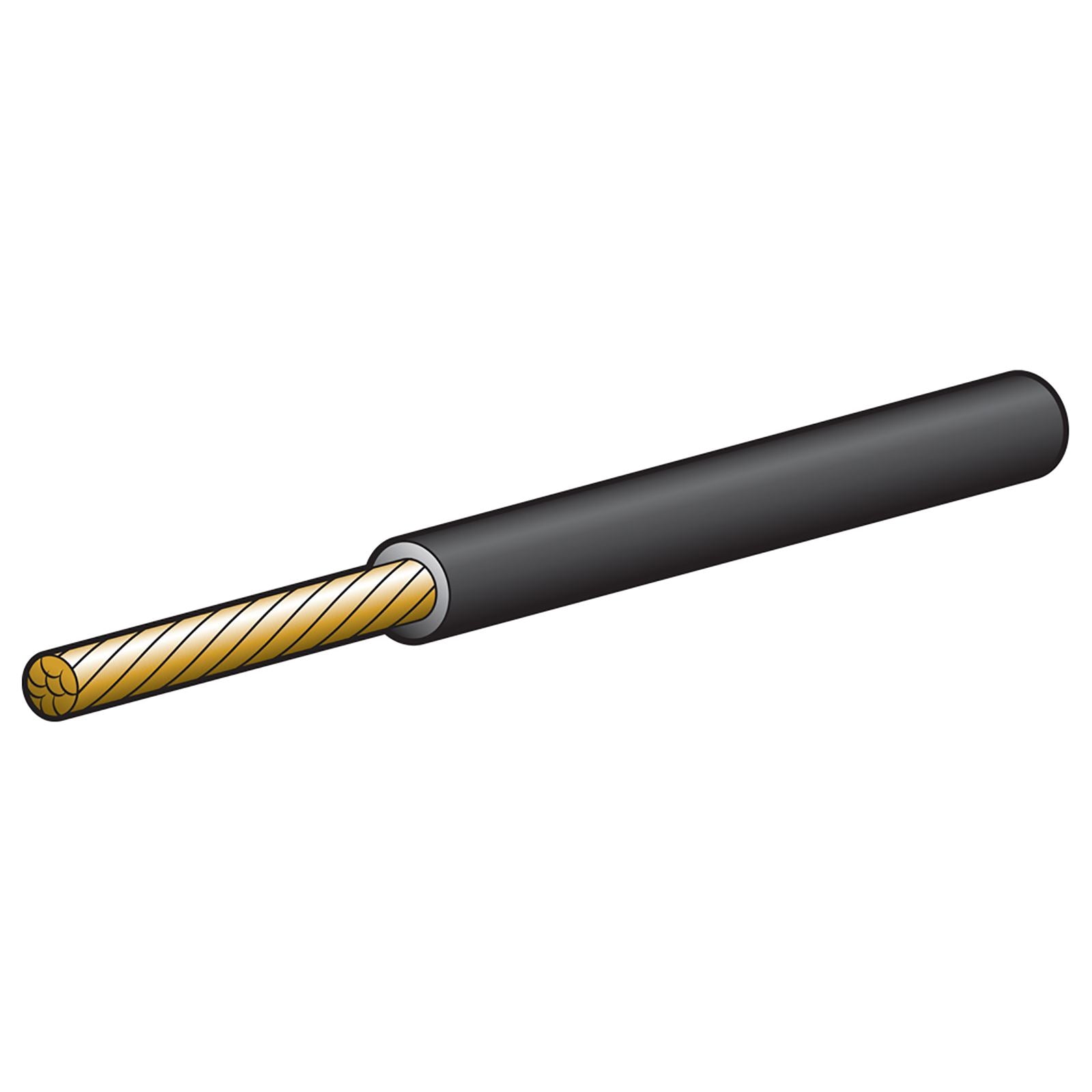 10A 3MM BLACK SINGLE CORE CABLE (100M) - 5813-100BK