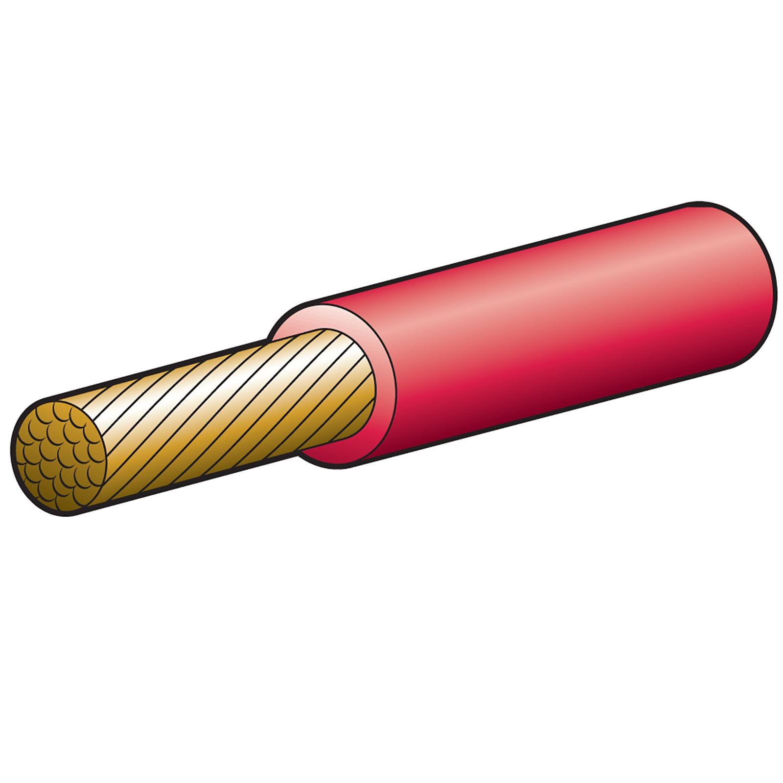 100A RED 8 B&S CABLE (30M) - 5808-30RD