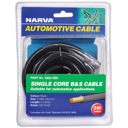 255A BLACK 2 B&S CABLE (5M) - 5802-5BK