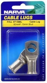 50MM2 12MM STUD FLARED ENTRY CABLE LUG (PACK OF 2) - 57139BL