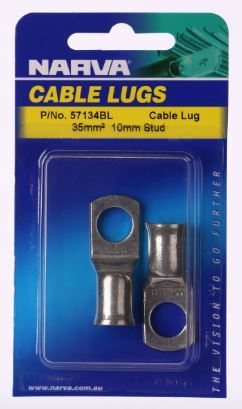 35MM2 10MM STUD FLARED ENTRY CABLE LUG (PACK OF 2) - 57134BL