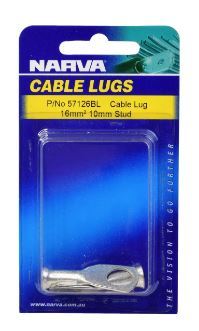 16MM2 10MM STUD FLARED ENTRY CABLE LUG (PACK OF 2) - 57126BL