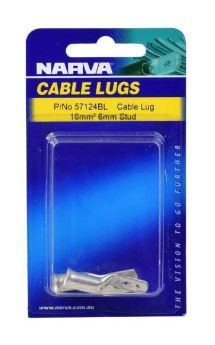 16MM2 6MM STUD FLARED ENTRY CABLE LUG (PACK OF 2) - 57124BL