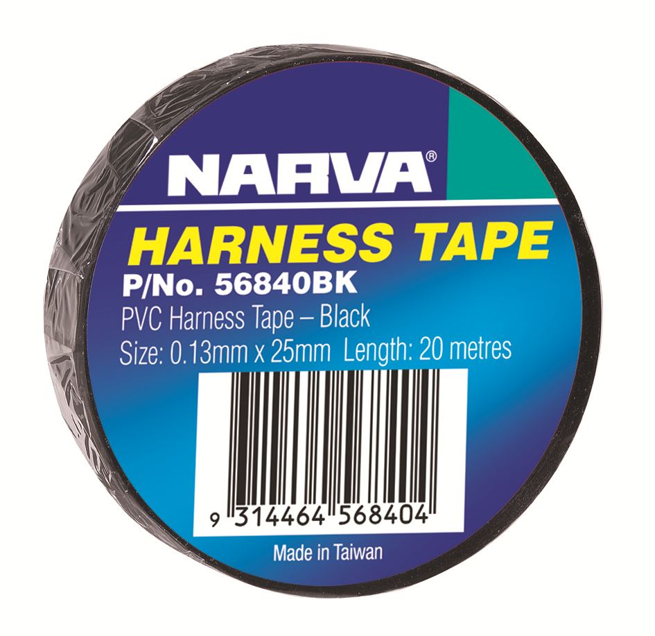 25MM PVC HARNESS TAPE (BLACK) - 56840BK
