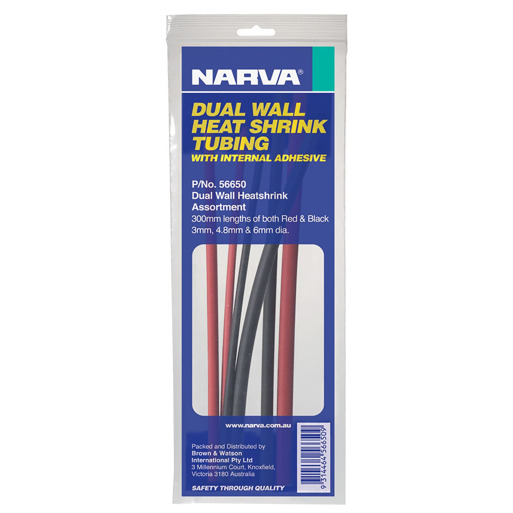 DUAL WALL HEATSHRINK TUBING ASSORT 3MM - 6MM DIAM. - 56650