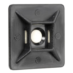 BLACK U.V. WEATHER RESIST CABLE TIE MOUNTS 28X28MM - 56446BL