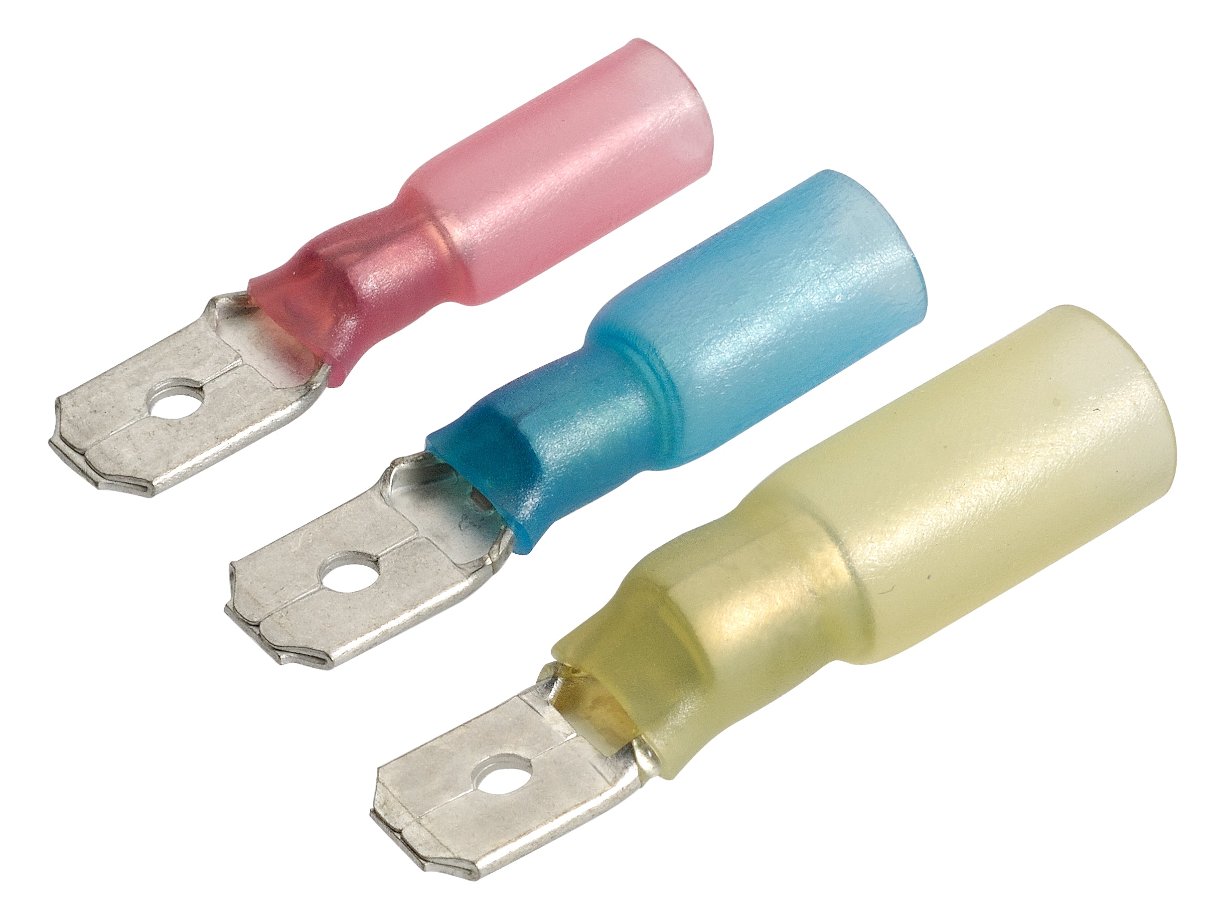6.3 X 0.8MM ADHESIVE LINED MALE BLADE TERMINL BLUE - 56322BL