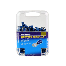 5.0MM RING TERMINAL BLUE (100 PACK) - 56178