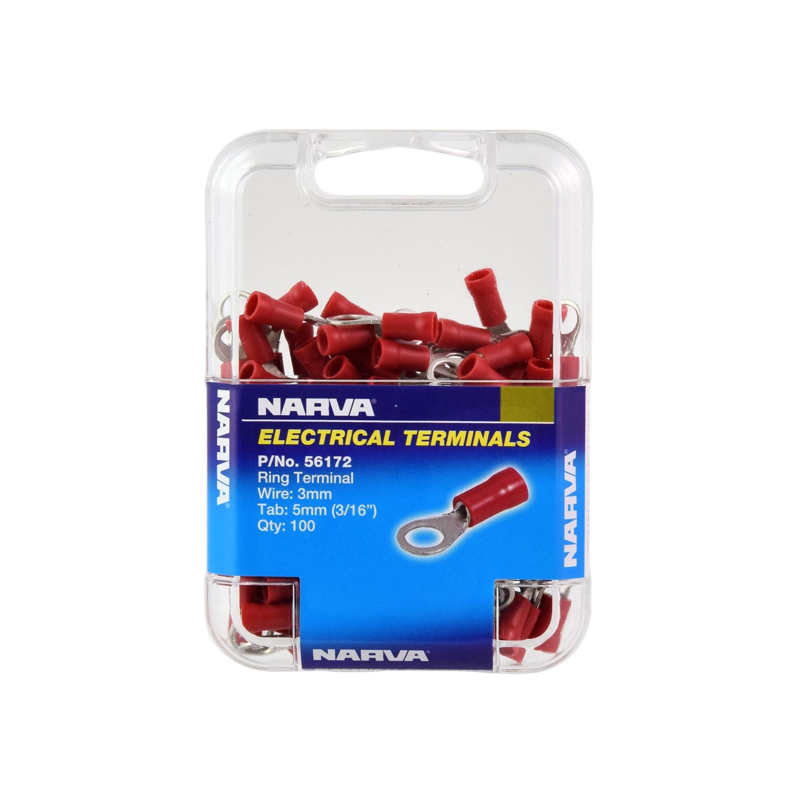 5.0MM RING TERMINAL RED (100 PACK) - 56172