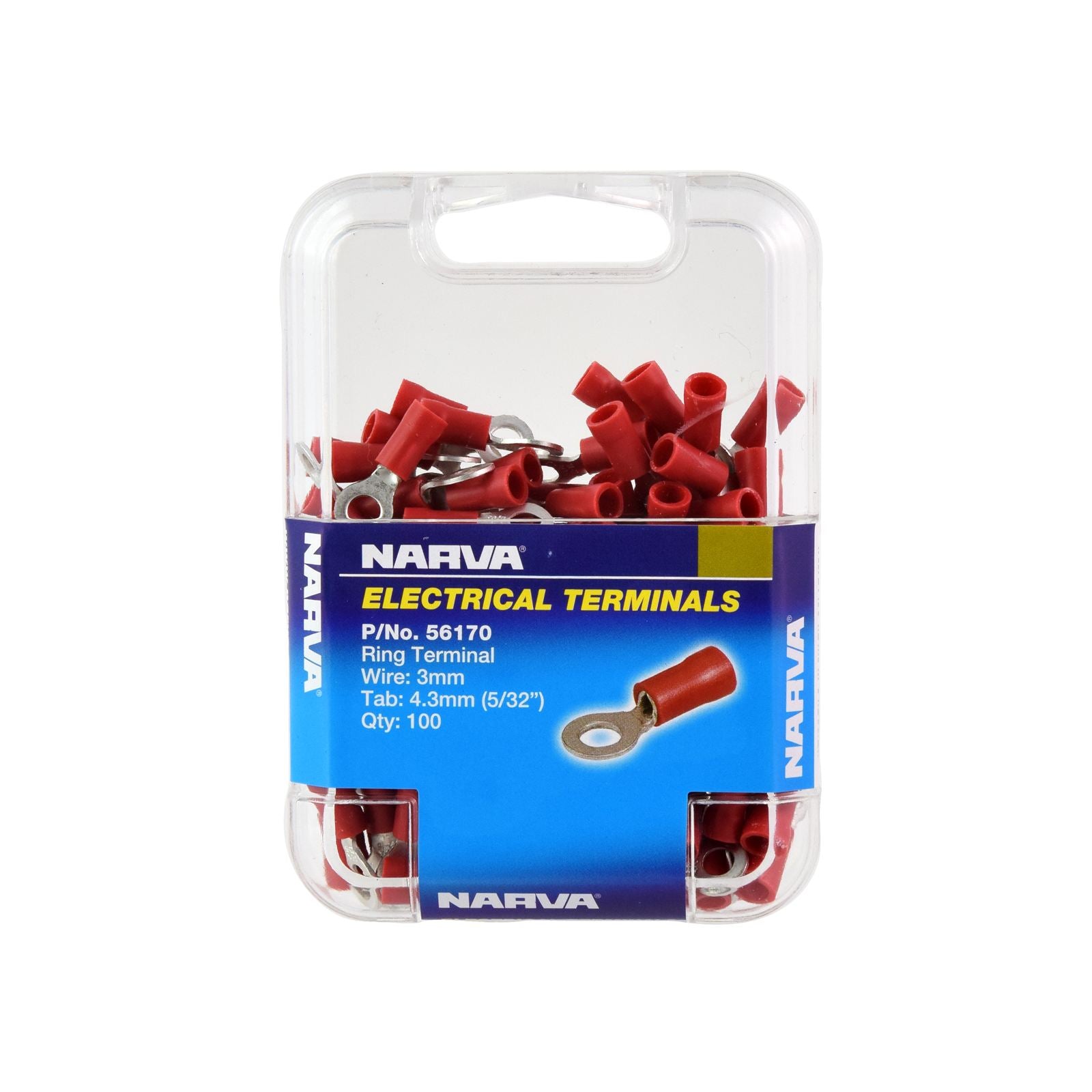 4.3MM RING TERMINAL RED (100 PACK) - 56170