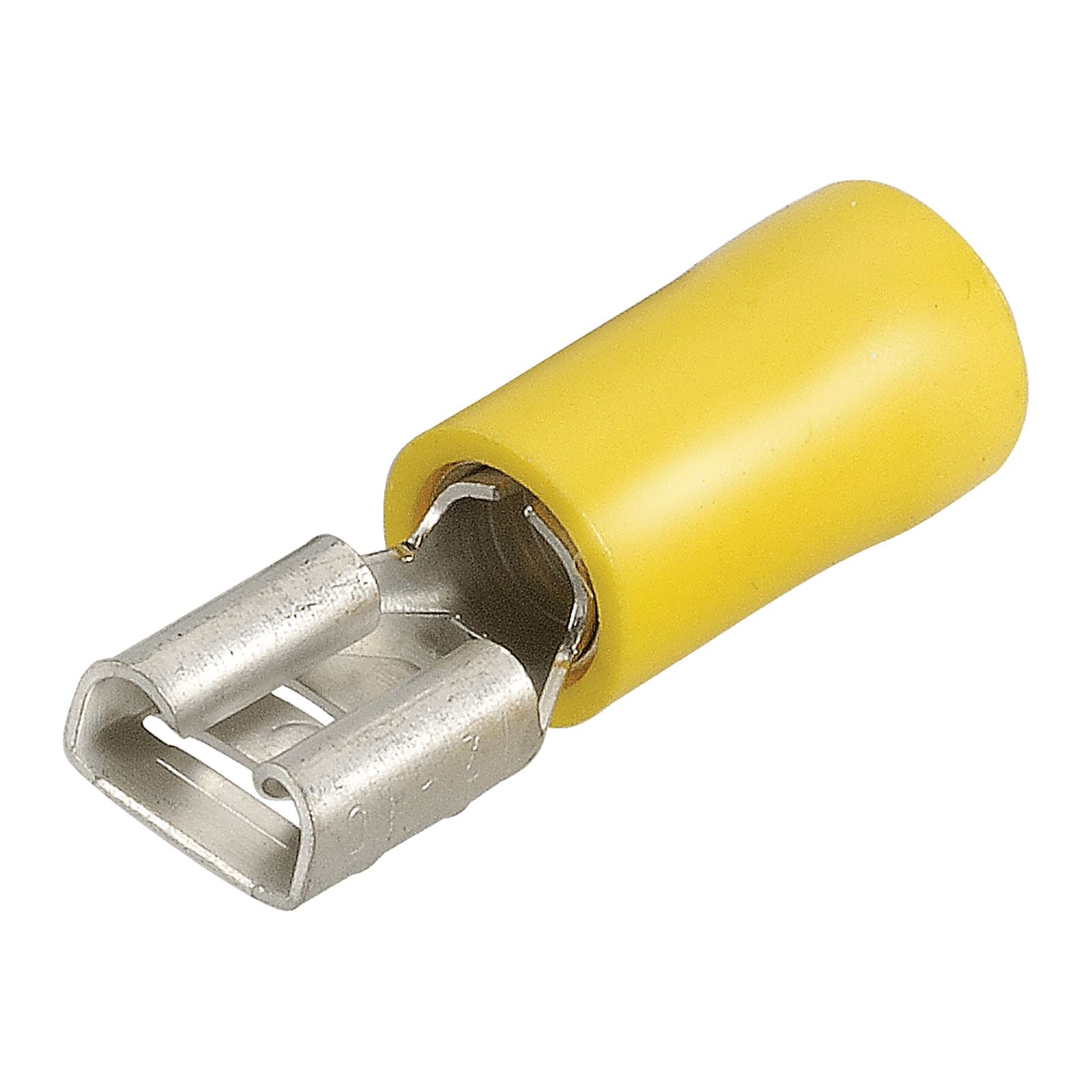 5-6MM FEMALE BLADE TERMINAL YELLOW (100 PACK) - 56140