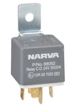 24V 30A/20A CHANGE-OVER 5 PIN RELAY WITH RESISTOR - 68052
