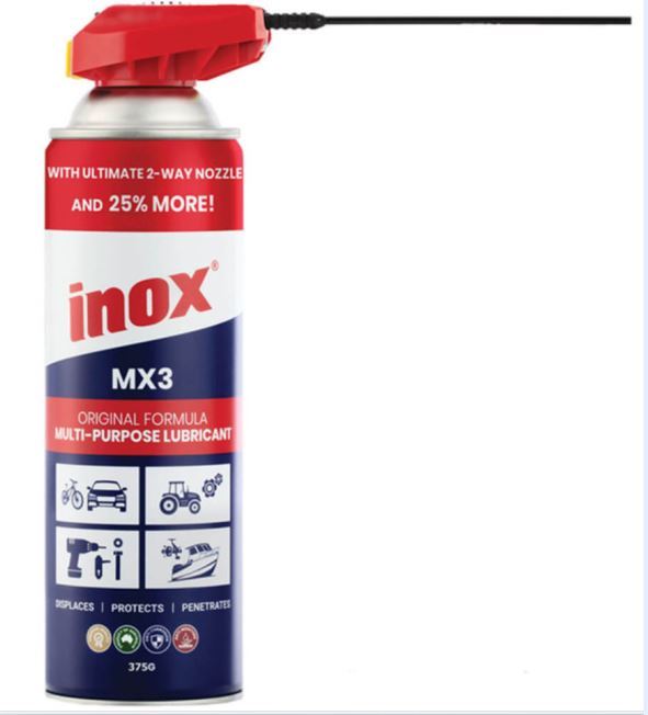 INOX MX3 LUBRICANT 375G AEROSOL WITH ADJ NOZZLE - INOXMX3TW-375G