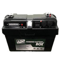 POWERED BATTERY BOX 12V WITH ISOLATER 2 X USB, AND - BB850E