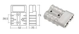 HEAVY-DUTY 175 AMP ANDERSON PLUG - 57215BL