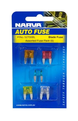 MINI BLADE FUSE ASSORTMENT (5 PACK) - 52700BL