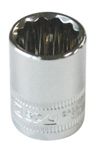 SOCKET - 3/8"DR STANDARD 12PT METRIC 19MM - SP22019
