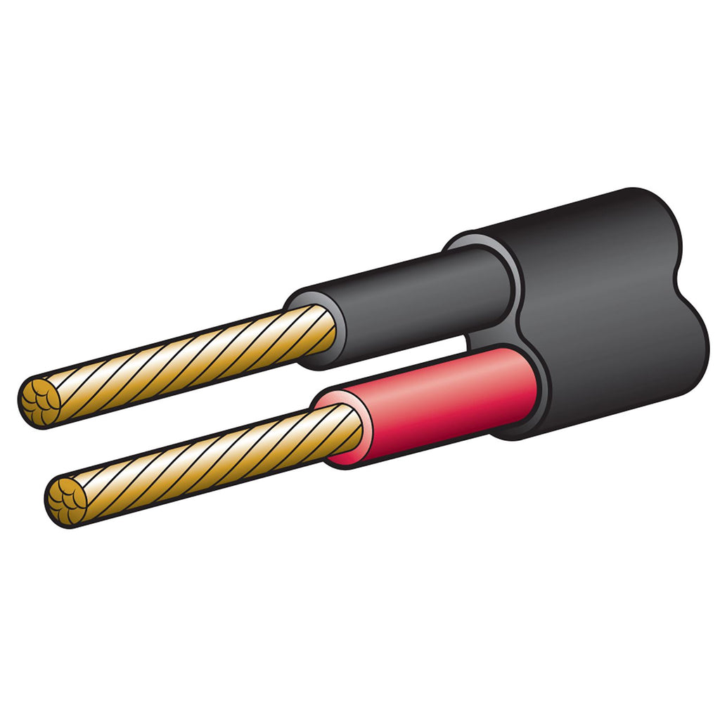 15A 4MM TWIN CORE SHEATHED CABLE (100M) RED/BLACK - 5824-100TW