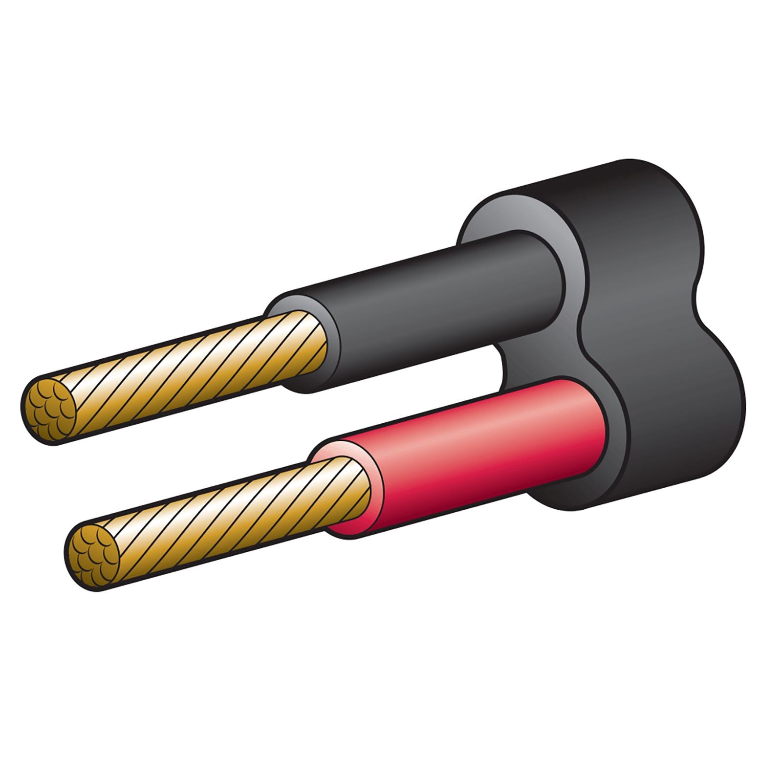25A 5MM TWIN CORE SHEATHED CABLE (30M) RED/BLACK - 5825-30TW