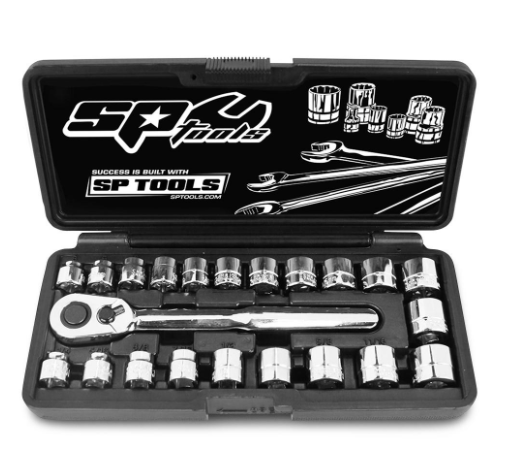 SOCKET SET - 3/8DR 12PT LOW PROFILE 22PC METRIC/SA - SP20220
