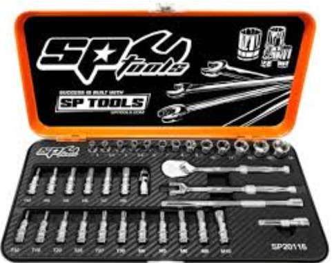 SOCKET SET - 1/4DR 6PT 35PC METRIC - SP20116