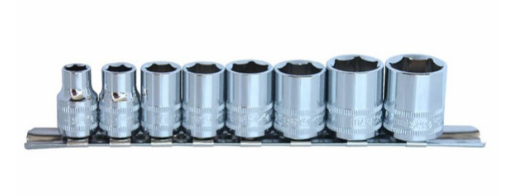 SOCKET RAIL - 3/8DR 6PT 8PC SAE - SP20233