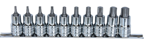 SOCKET RAIL SET 1/2"DR 10PC TORX - L=55MM - SP20568