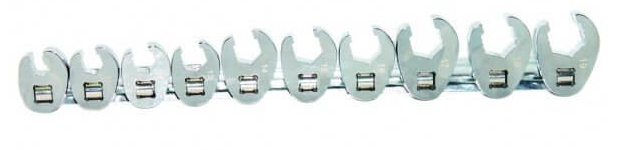SOCKET - CROWFOOT WRENCH RAIL 3/8"DR METRIC 10PC - SP20574